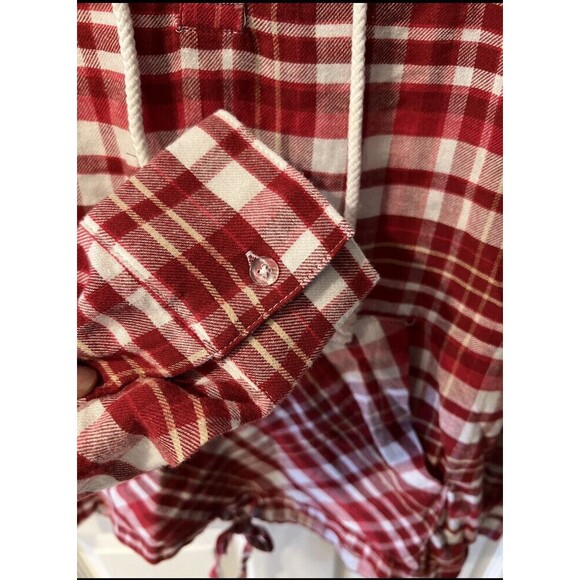 Florida State Seminoles Shirt Womens Sz S Sports Concepts Plaid Hooded Top New - Picture 5 of 11